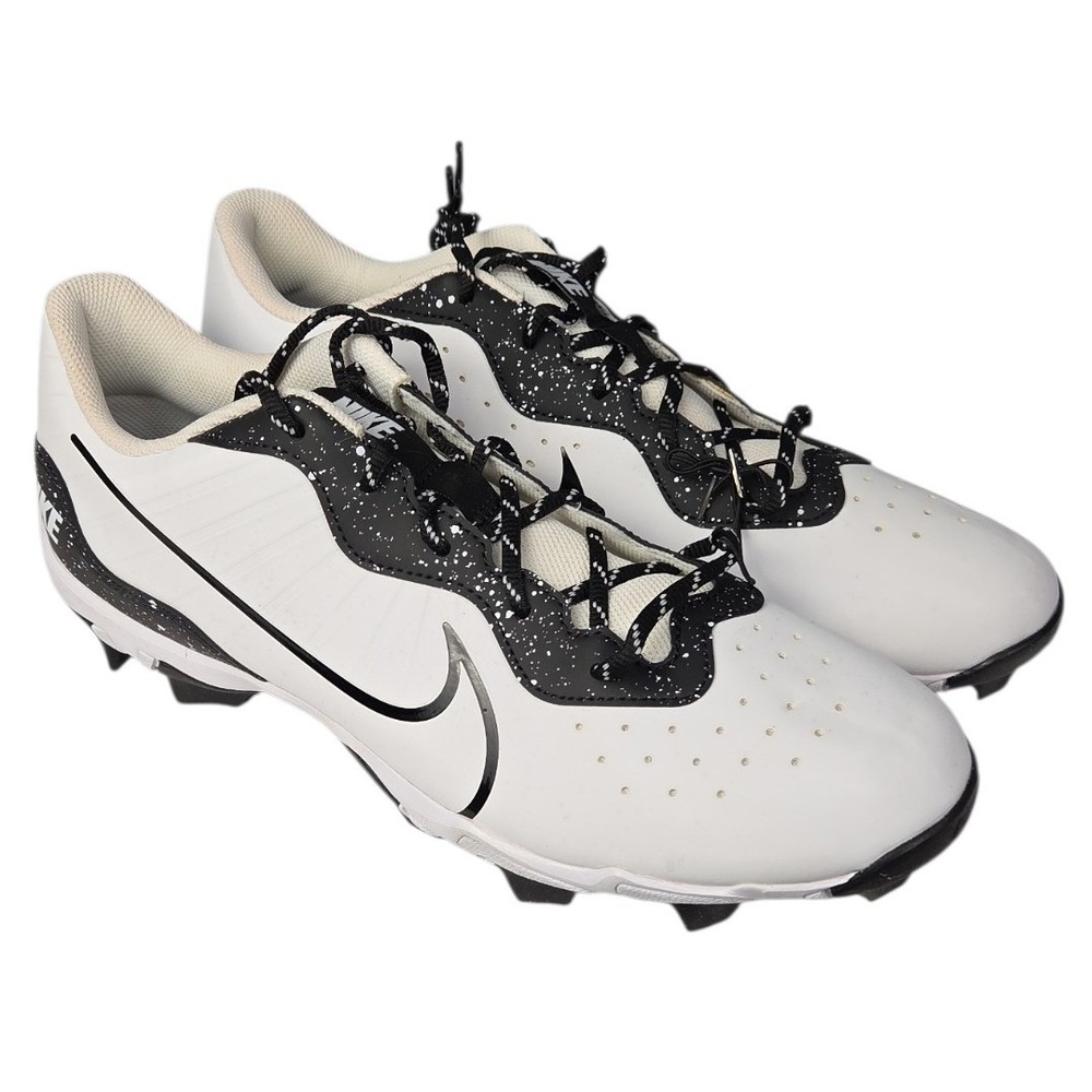 Nike Alpha Huarache 4 Keystone Baseball Cleats Mens 13 White Black Molded NEW